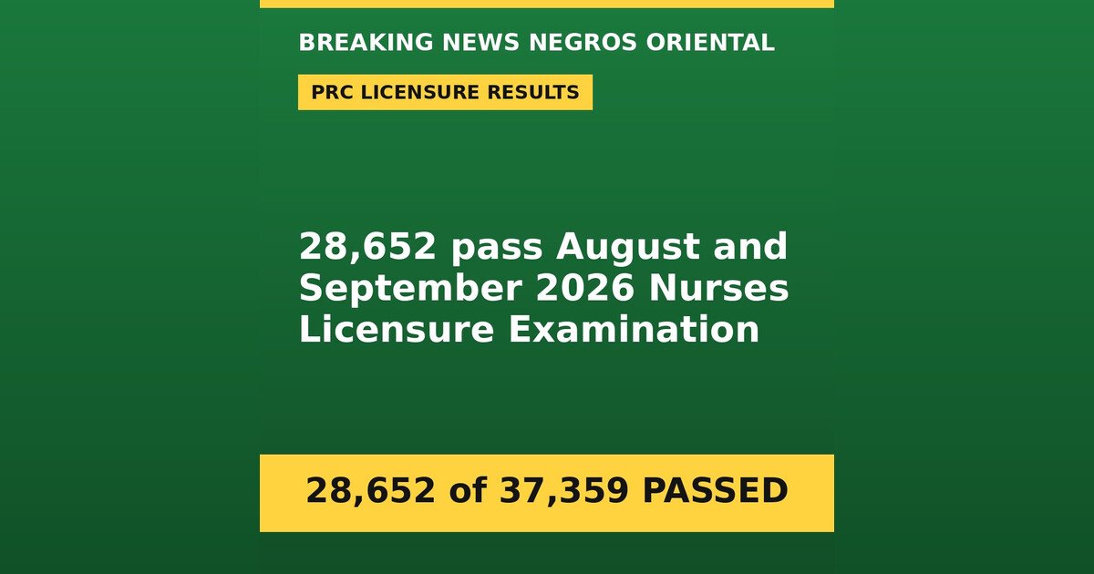 Over 28,000 Nurses Pass August–September 2026 Board Exam