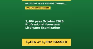 Over 1,400 New Professional Foresters Cleared in Oct 2026 PRC Exam
