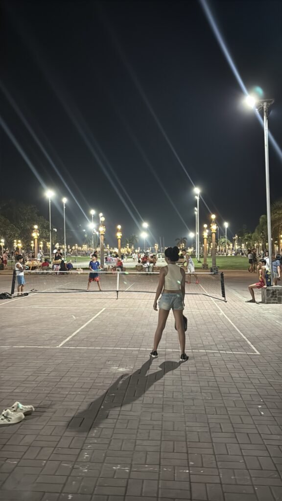 “ADTO TA SA PANTAWAN” 2 Pickleball at Pantawan People’s Park at night.