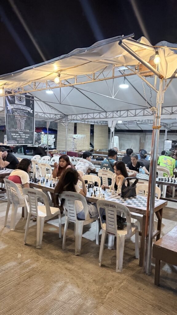 “ADTO TA SA PANTAWAN” 3 Chess players under the tents at Pantawan.