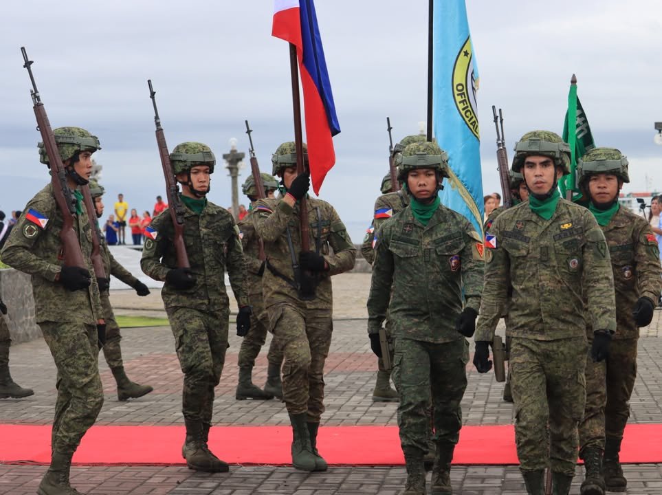 Philippine Army troops at the Rizal Day ceremony at Pantawan, December 30, 2024. (BNNO)
