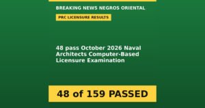 48 Naval Architects Pass October 2026 PRC Board Exam